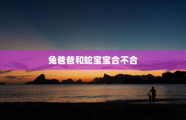 兔爸爸和蛇宝宝合不合