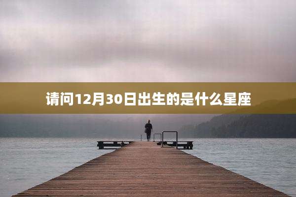 请问12月30日出生的是什么星座