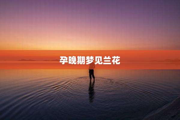 孕晚期梦见兰花