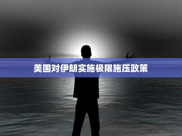 美国对伊朗实施极限施压政策