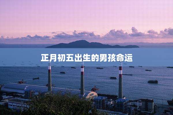 正月初五出生的男孩命运