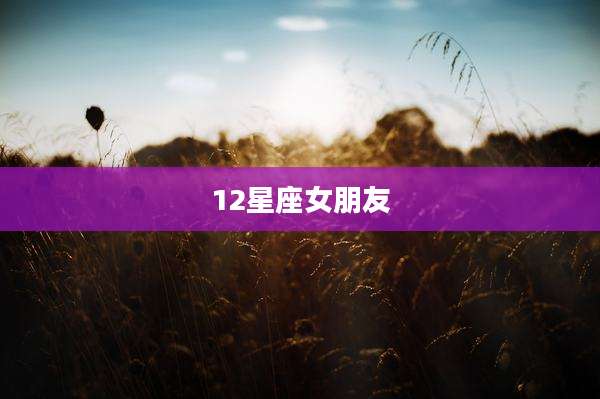 12星座女朋友