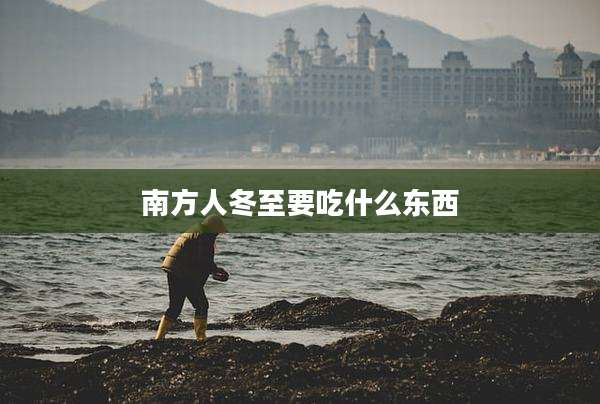 南方人冬至要吃什么东西