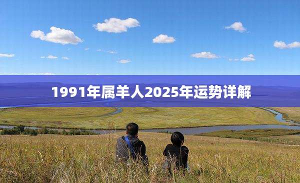 1991年属羊人2025年运势详解