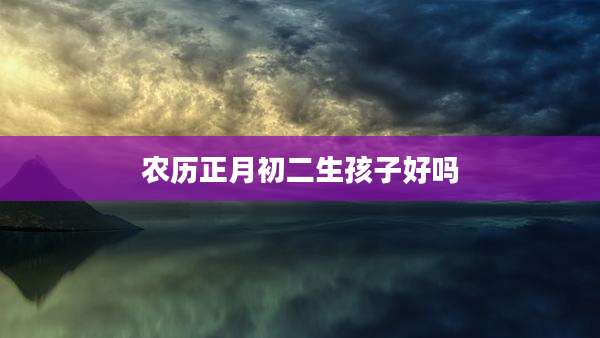 农历正月初二生孩子好吗