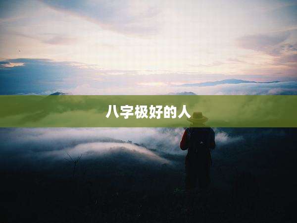 八字极好的人
