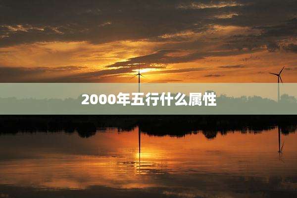 2000年五行什么属性
