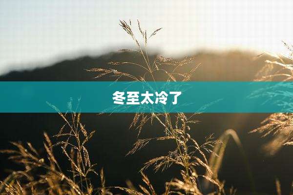 冬至太冷了