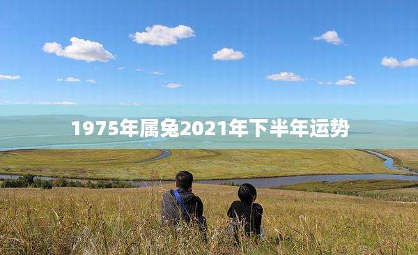 1975年属兔2021年下半年运势