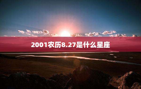 2001农历8.27是什么星座