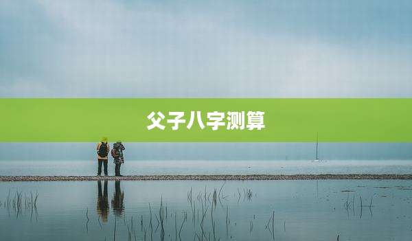 父子八字测算
