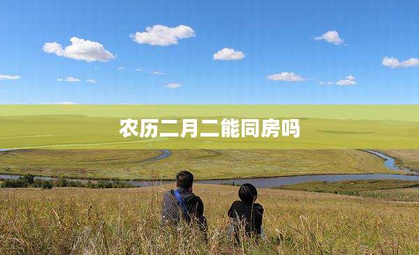 农历二月二能同房吗