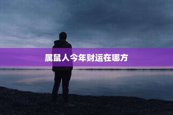 属鼠人今年财运在哪方