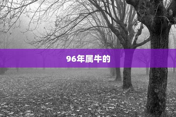 96年属牛的