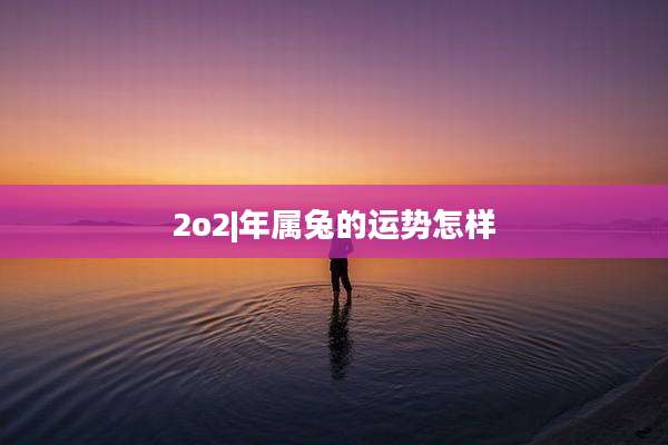 2o2|年属兔的运势怎样