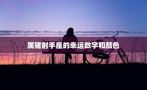 属猪射手座的幸运数字和颜色