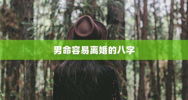 男命容易离婚的八字
