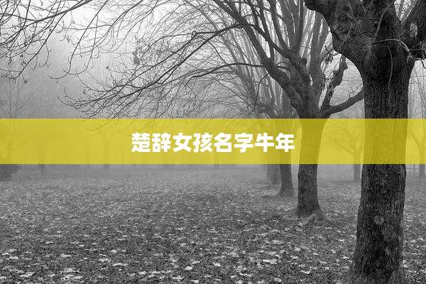 楚辞女孩名字牛年