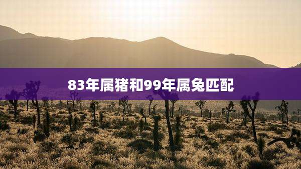 83年属猪和99年属兔匹配