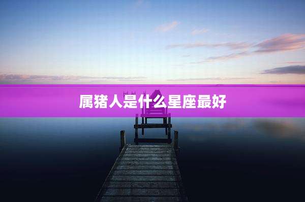 属猪人是什么星座最好