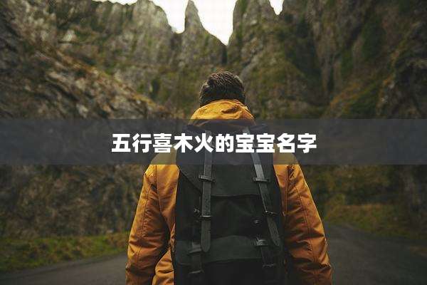 五行喜木火的宝宝名字