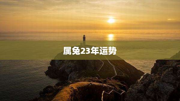 属兔23年运势