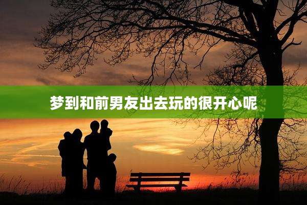 梦到和前男友出去玩的很开心呢