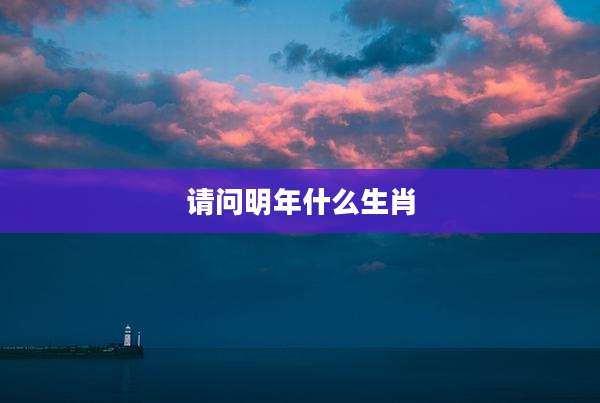 请问明年什么生肖