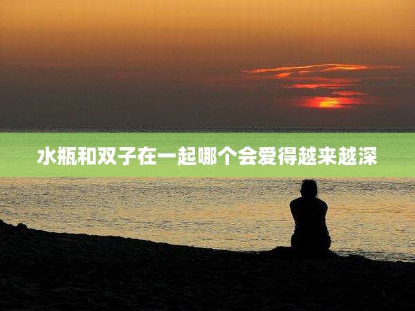 水瓶和双子在一起哪个会爱得越来越深
