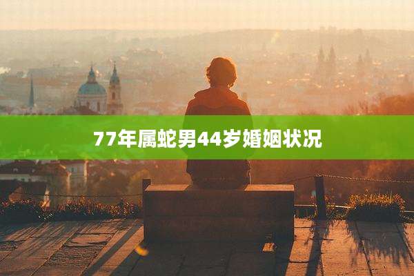 77年属蛇男44岁婚姻状况