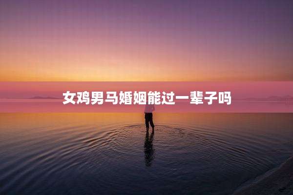 女鸡男马婚姻能过一辈子吗