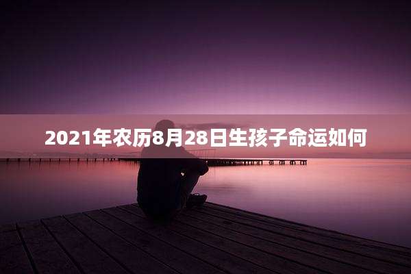 2021年农历8月28日生孩子命运如何