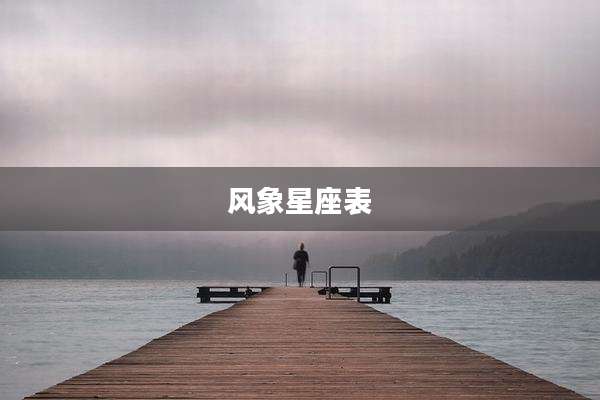 风象星座表