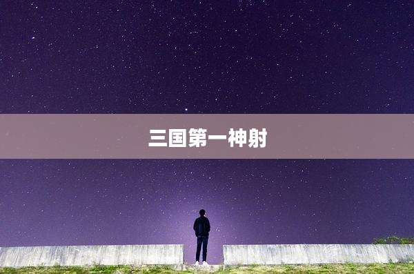三国第一神射