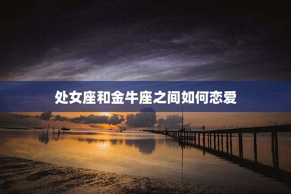 处女座和金牛座之间如何恋爱