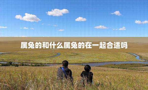 属兔的和什么属兔的在一起合适吗