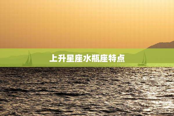 上升星座水瓶座特点