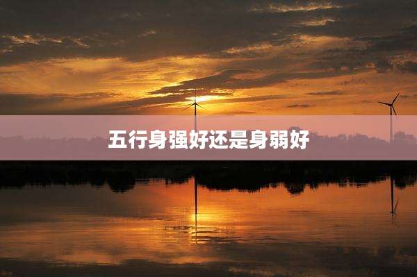 五行身强好还是身弱好