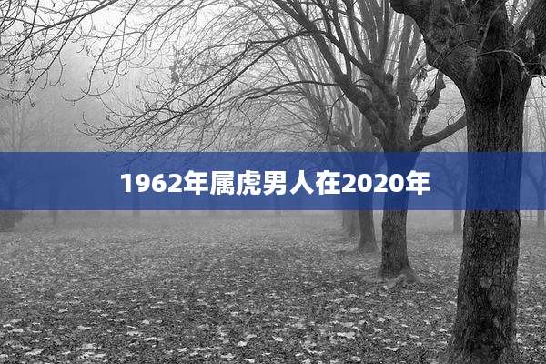 1962年属虎男人在2020年