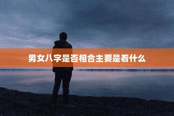 男女八字是否相合主要是看什么
