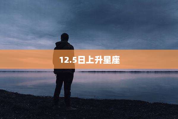 12.5日上升星座