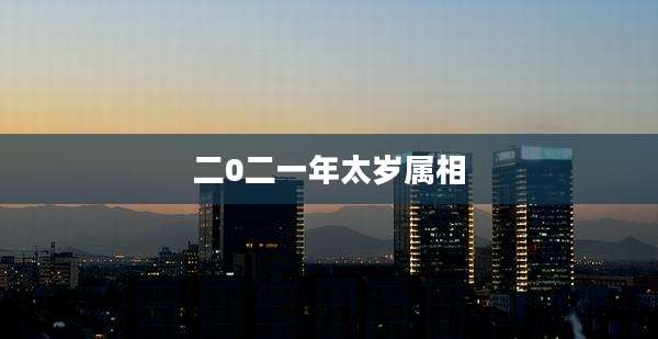 二0二一年太岁属相
