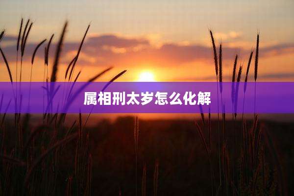 属相刑太岁怎么化解