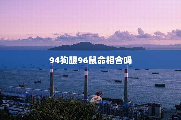 94狗跟96鼠命相合吗