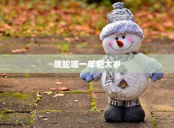属蛇哪一年犯太岁