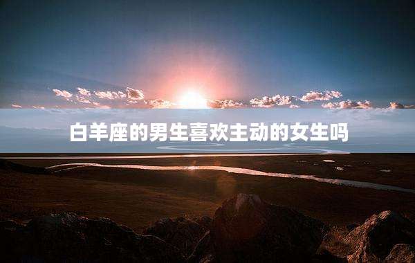 白羊座的男生喜欢主动的女生吗