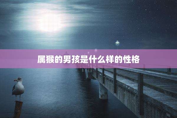 属猴的男孩是什么样的性格