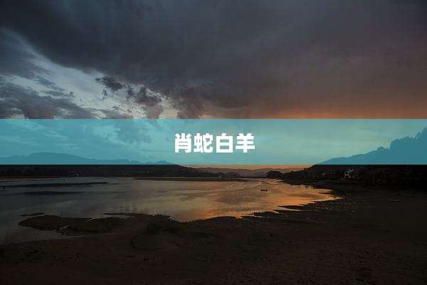 肖蛇白羊
