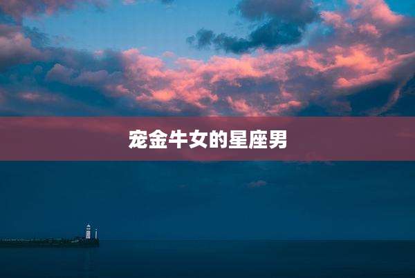 宠金牛女的星座男