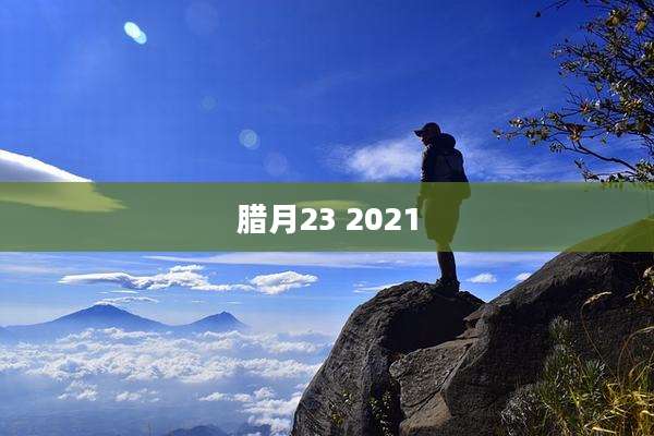 腊月23 2021